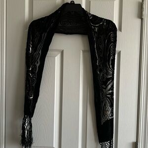 Beautiful Ornate Felt Scarf